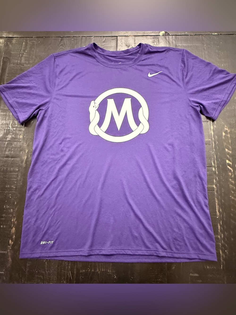 Nike Mamba Sports Academy Kobe Bryant Men’s Purple Large T Shirt Dri Fit Lakers